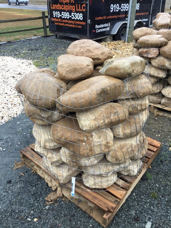 Triple R Landscaping is the areas best supplier of XL Landscaping boulders