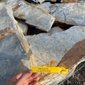 Triple R Landscaping of Clayton has Thick Mojave flagstone in stock and ready to deliver to you