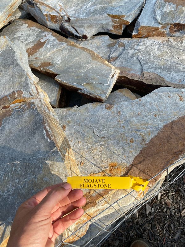 Triple R Landscaping of Clayton has Thick Mojave flagstone in stock and ready to deliver to you